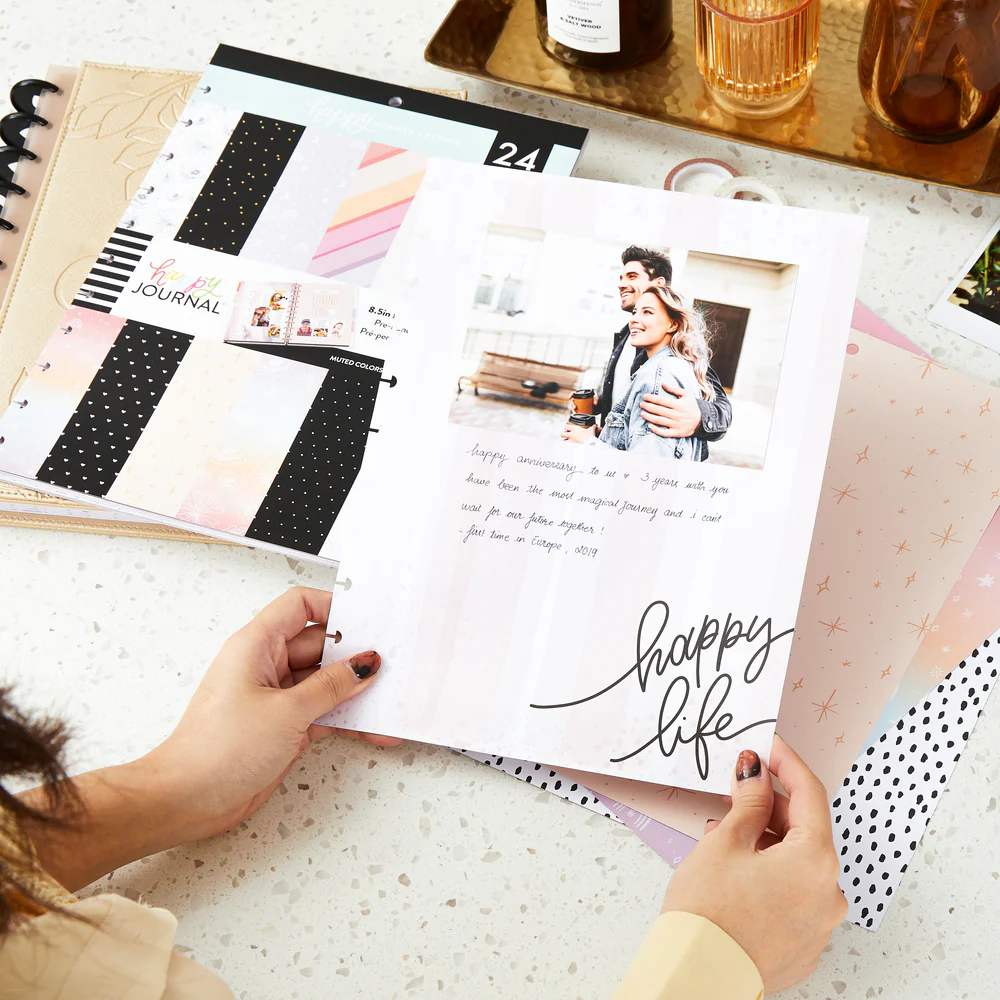 Happy Memory Keeping® - Muted Colors Big Pre-Punched Cardstock 7 Happy Memory Keeping® - Muted Colors Big Pre-Punched Cardstock