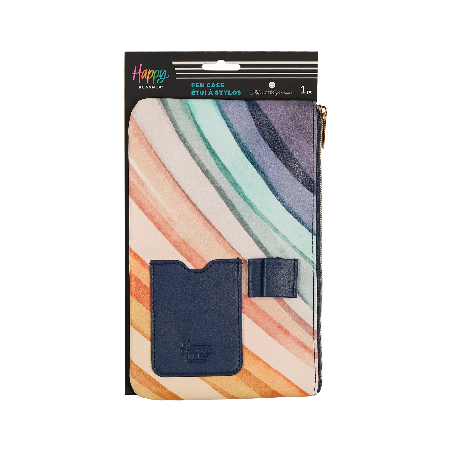 Watercolor Grace Faith - Classic Zip Pouch with Pen Loop 12 Watercolor Grace Faith - Classic Zip Pouch with Pen Loop