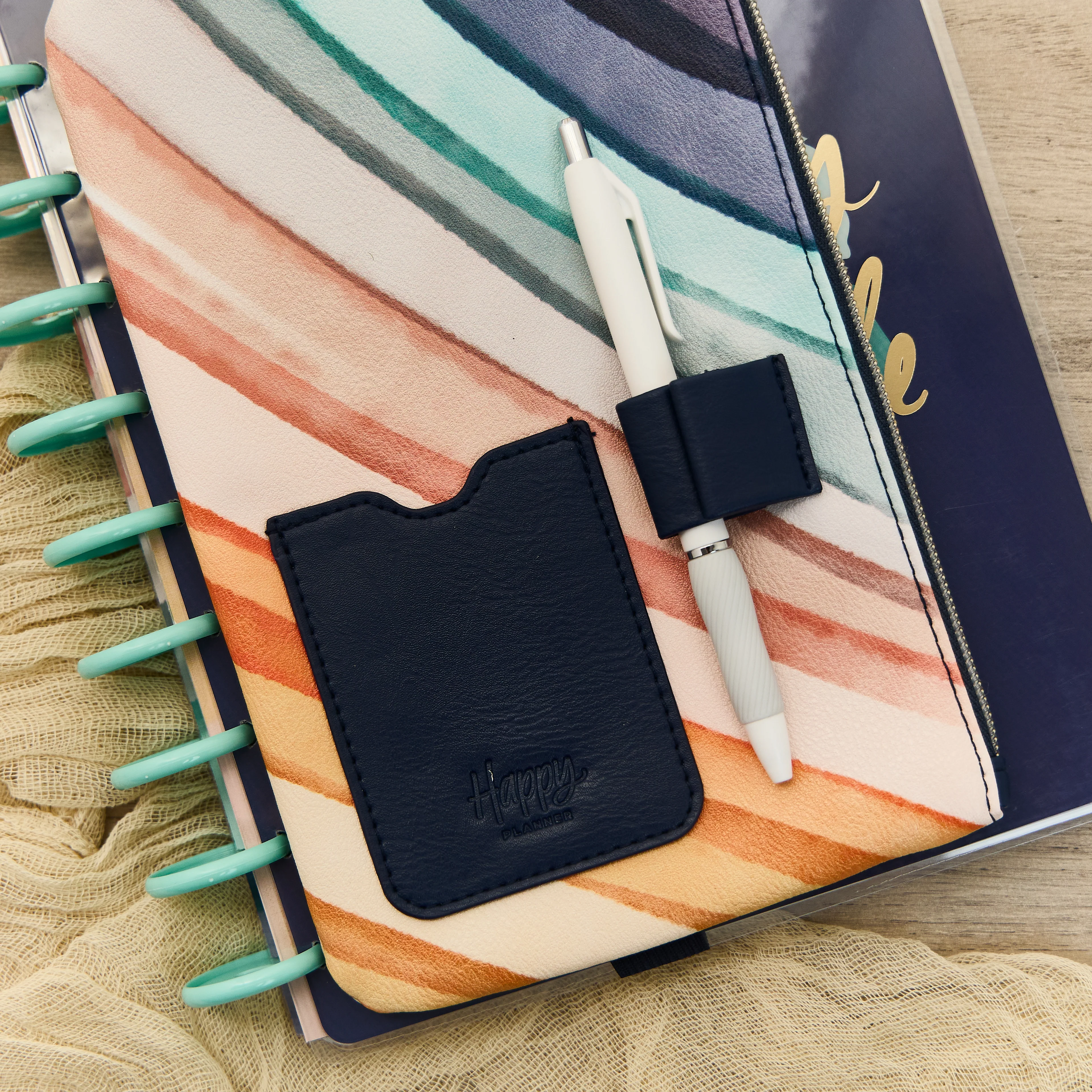 Watercolor Grace Faith - Classic Zip Pouch with Pen Loop 4 Watercolor Grace Faith - Classic Zip Pouch with Pen Loop