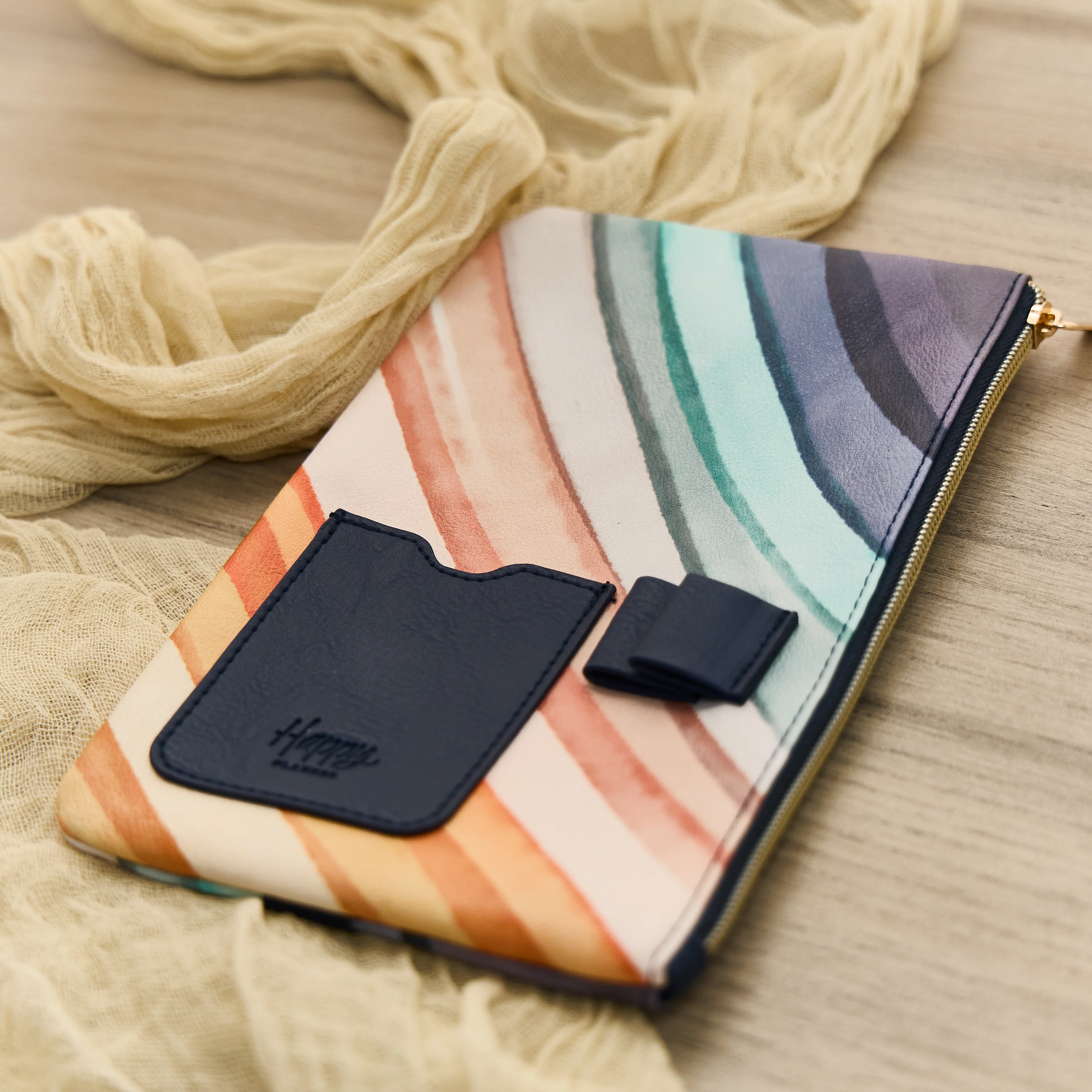 Watercolor Grace Faith - Classic Zip Pouch with Pen Loop 6 Watercolor Grace Faith - Classic Zip Pouch with Pen Loop