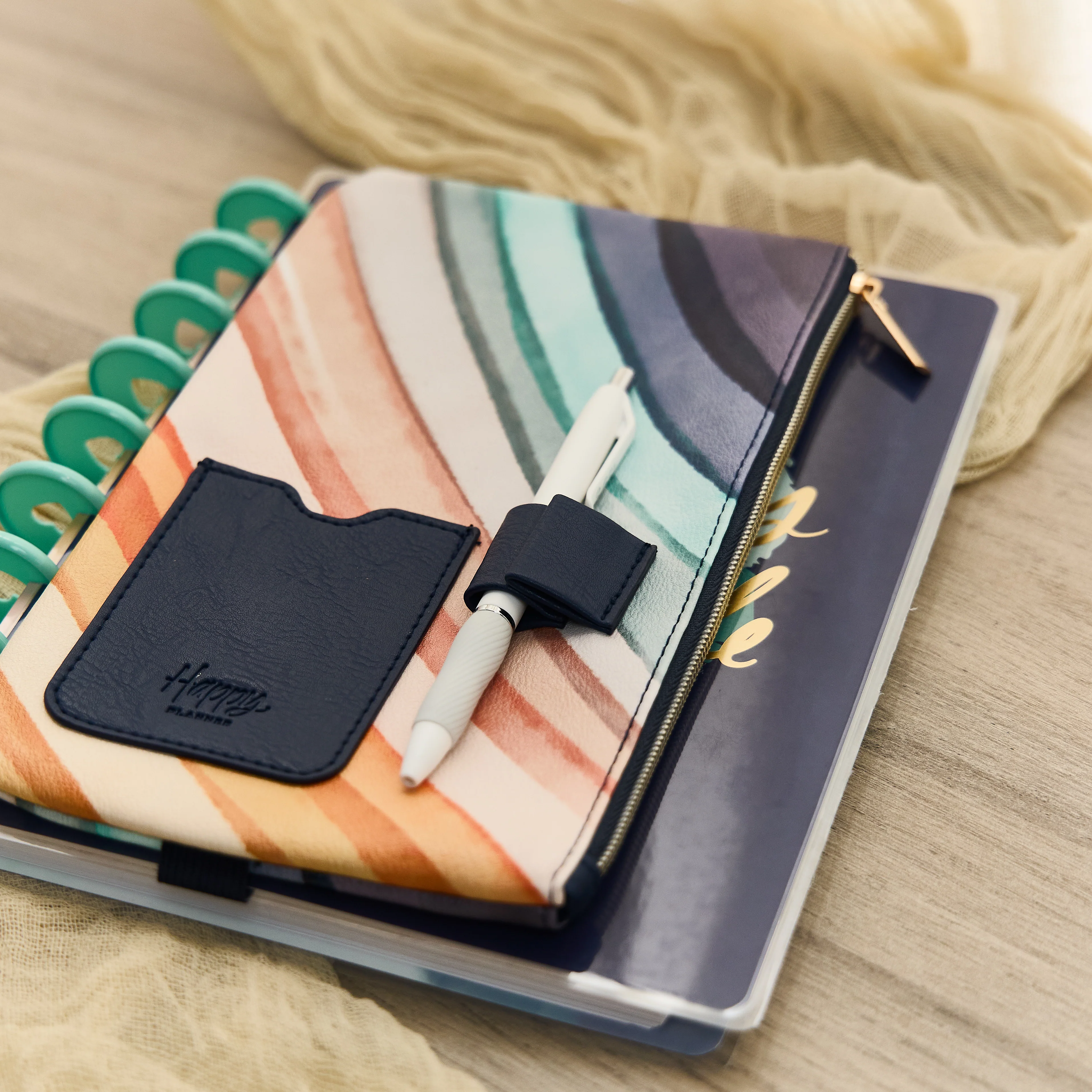Watercolor Grace Faith - Classic Zip Pouch with Pen Loop 9 Watercolor Grace Faith - Classic Zip Pouch with Pen Loop