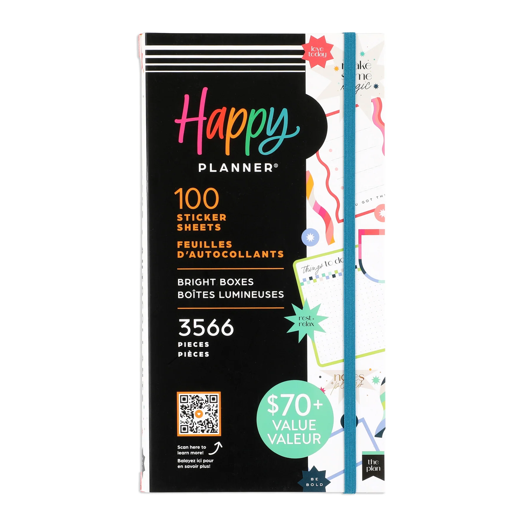 Bright Colorful Boxes - Mega Value Pack Stickers - 100 Sheets 10 Bright Colorful Boxes - Mega Value Pack Stickers - 100 Sheets