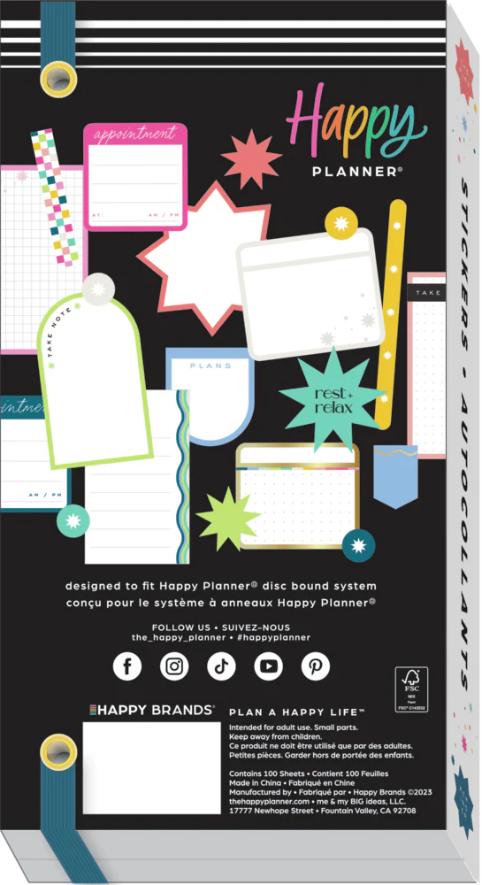 Bright Colorful Boxes - Mega Value Pack Stickers - 100 Sheets 11 Bright Colorful Boxes - Mega Value Pack Stickers - 100 Sheets