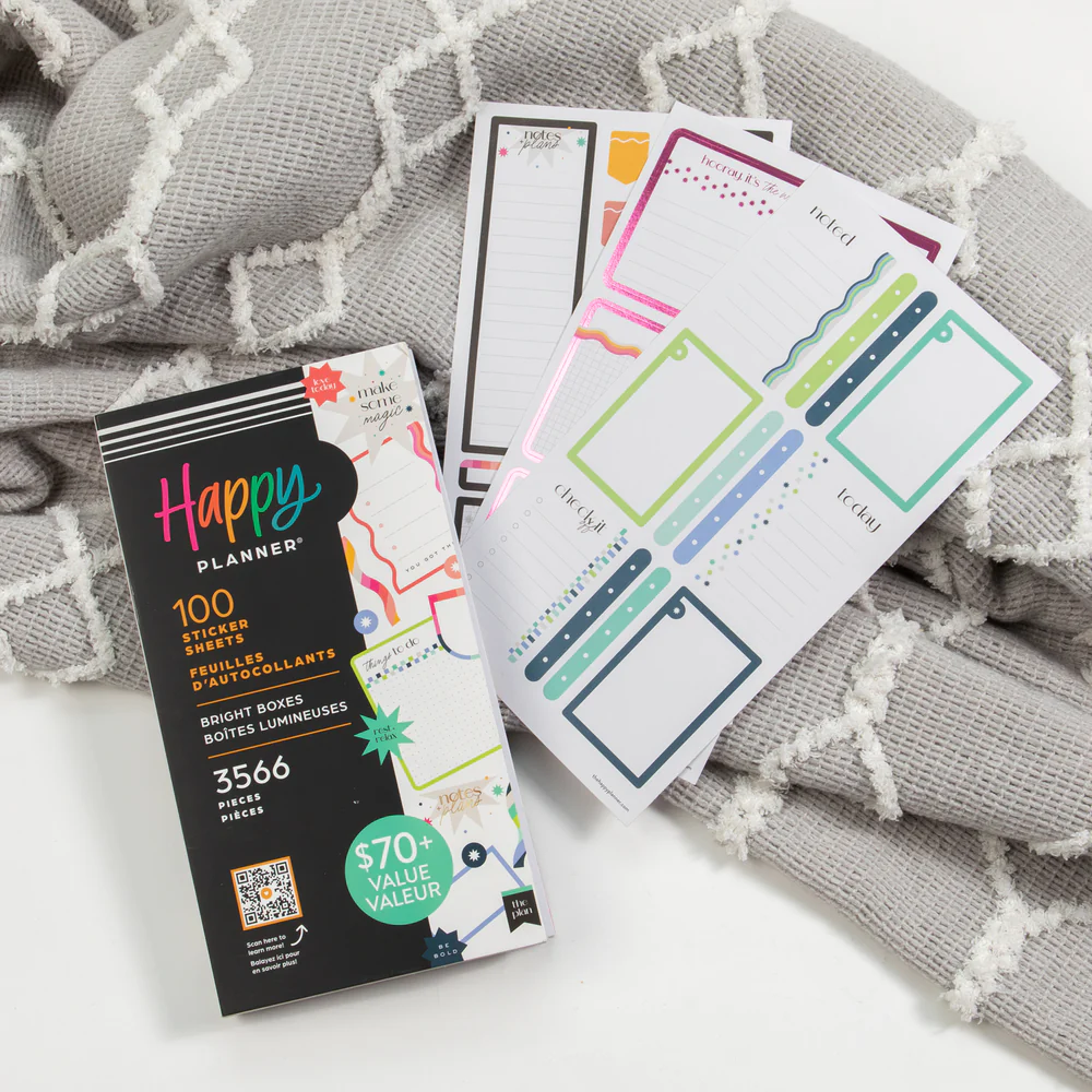 Bright Colorful Boxes - Mega Value Pack Stickers - 100 Sheets 4 Bright Colorful Boxes - Mega Value Pack Stickers - 100 Sheets