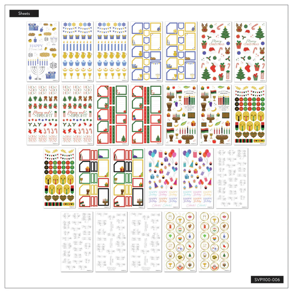 Essential Holidays - Mega Value Pack Stickers - 100 Sheets 10 Essential Holidays - Mega Value Pack Stickers - 100 Sheets
