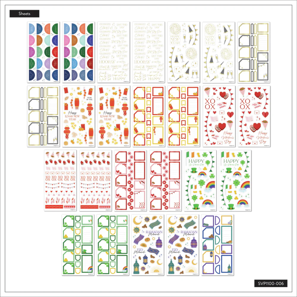 Essential Holidays - Mega Value Pack Stickers - 100 Sheets 7 Essential Holidays - Mega Value Pack Stickers - 100 Sheets