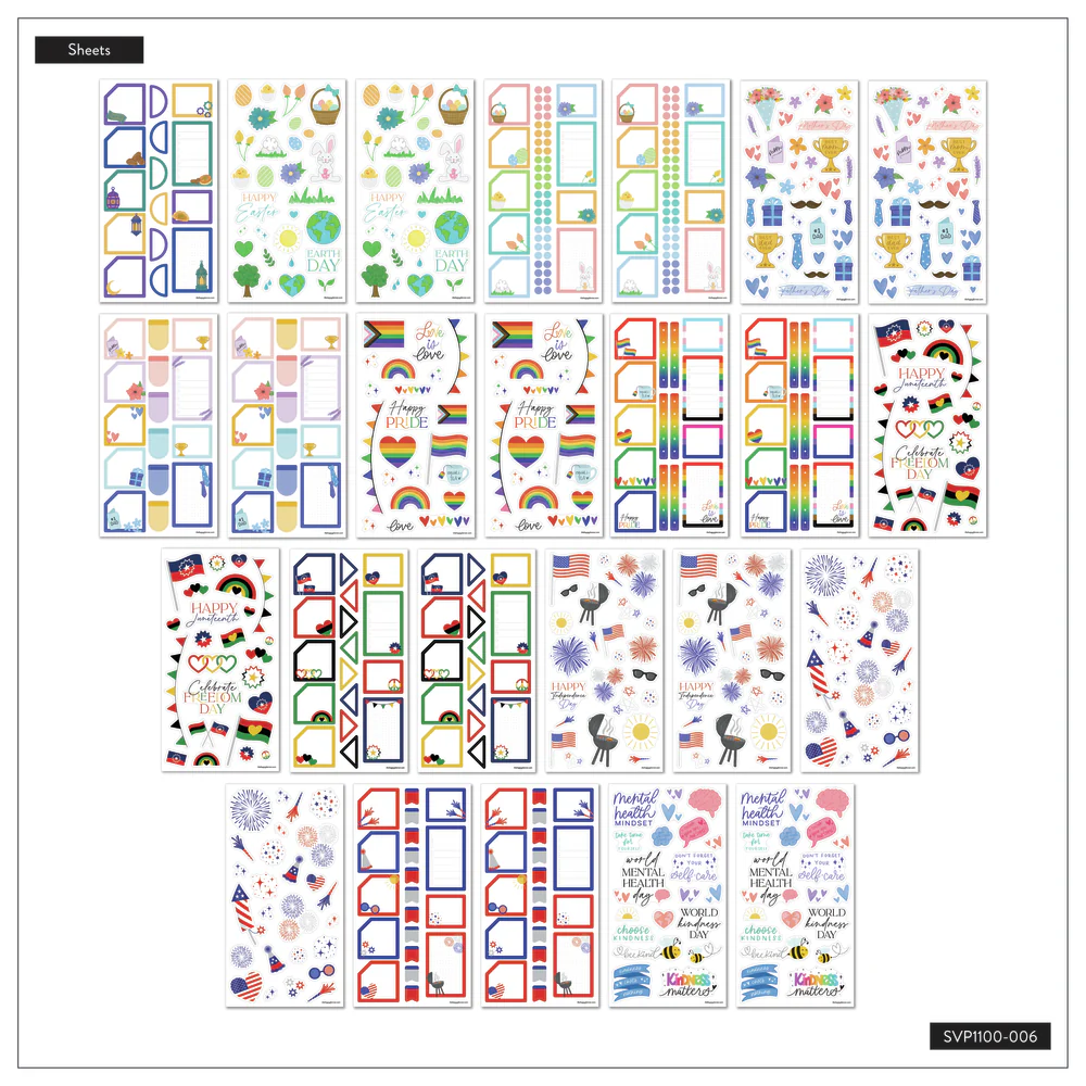Essential Holidays - Mega Value Pack Stickers - 100 Sheets 8 Essential Holidays - Mega Value Pack Stickers - 100 Sheets