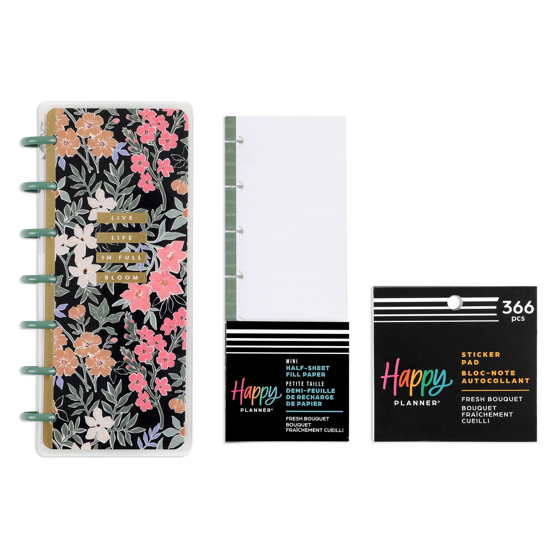 Fresh Bouquet - Skinny Mini Planner Gift Box Set 2 Fresh Bouquet - Skinny Mini Planner Gift Box Set
