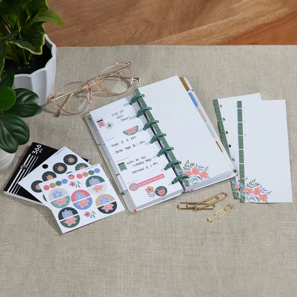 Fresh Bouquet - Skinny Mini Planner Gift Box Set 3 Fresh Bouquet - Skinny Mini Planner Gift Box Set