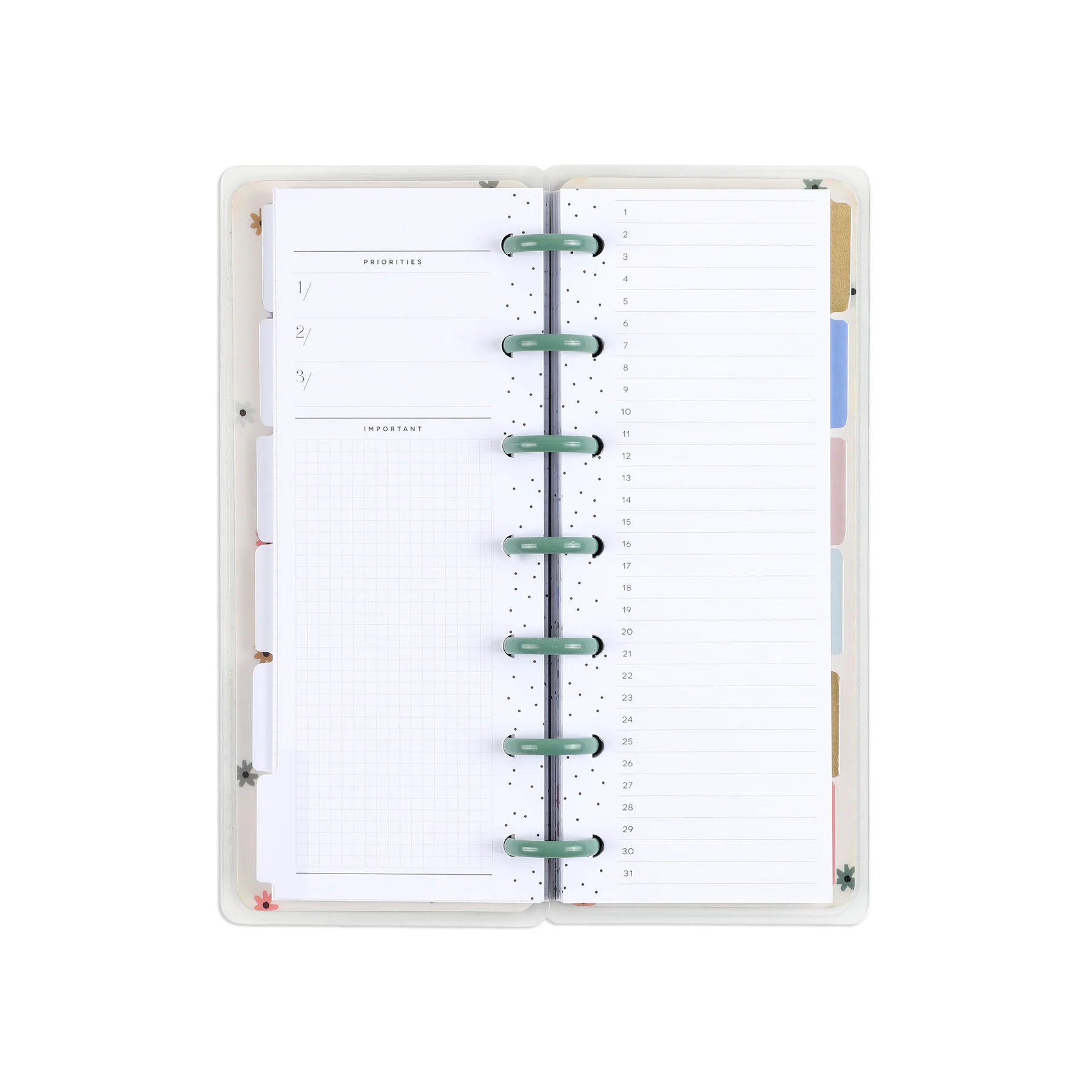 Fresh Bouquet - Skinny Mini Planner Gift Box Set 6 Fresh Bouquet - Skinny Mini Planner Gift Box Set