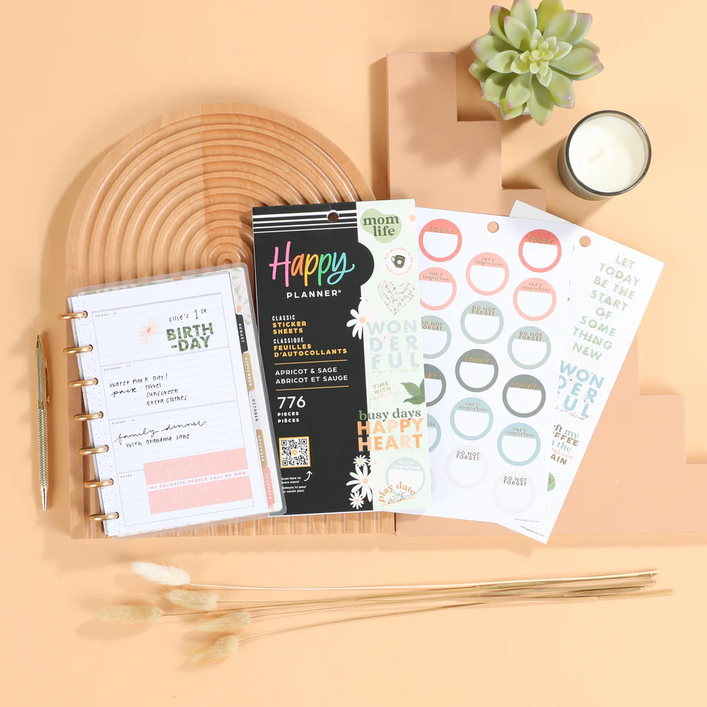 Apricot & Sage Mom - Value Pack Stickers