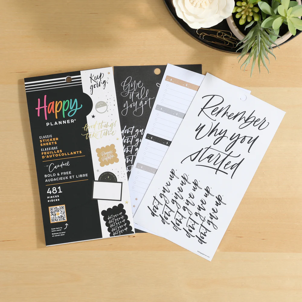 Happy Planner x By Candace Bold & Free - Value Pack Stickers 4 Happy Planner x By Candace Bold & Free - Value Pack Stickers