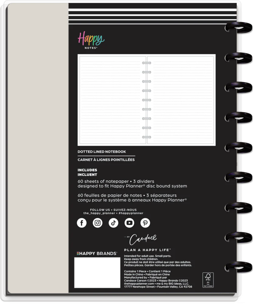 Happy Planner x By Candace Bold & Free - Dotted Lined Classic Notebook - 60 Sheets 8 Happy Planner x By Candace Bold & Free - Dotted Lined Classic Notebook - 60 Sheets