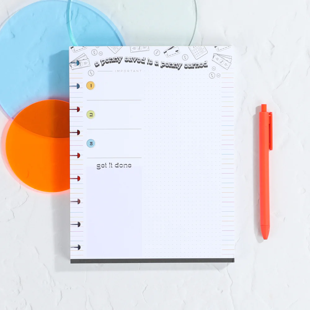 Bright Budget - Classic Block Notepad - 100 Sheets 4 Bright Budget - Classic Block Notepad - 100 Sheets