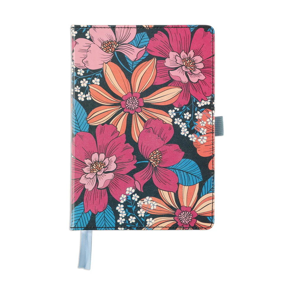 Retro Blooms - Bullet Dot Grid Happy Journal® - 80 Sheets - 160gsm Paper 6 Retro Blooms - Bullet Dot Grid Happy Journal® - 80 Sheets - 160gsm Paper