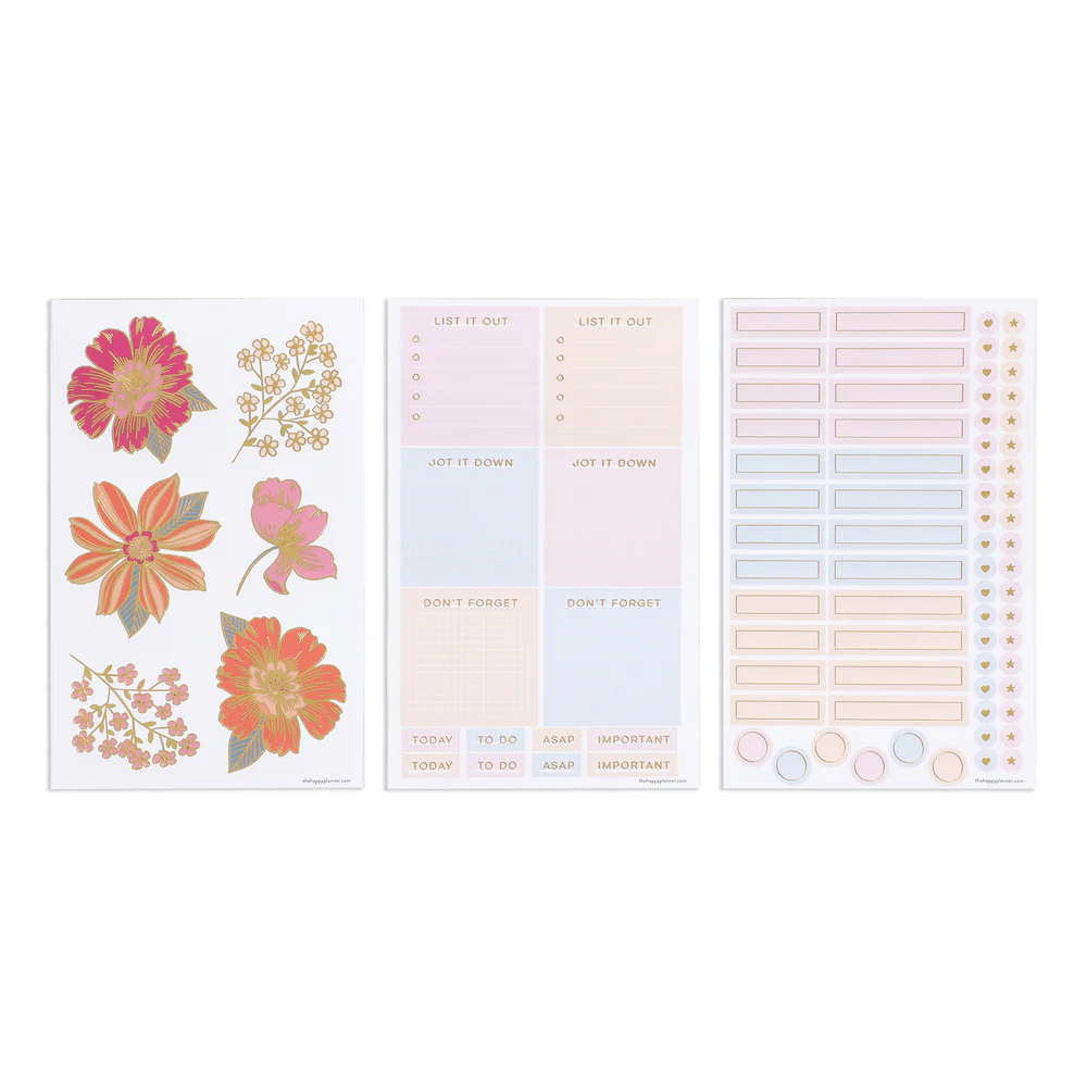 Retro Blooms - Bullet Dot Grid Happy Journal® - 80 Sheets - 160gsm Paper 7 Retro Blooms - Bullet Dot Grid Happy Journal® - 80 Sheets - 160gsm Paper