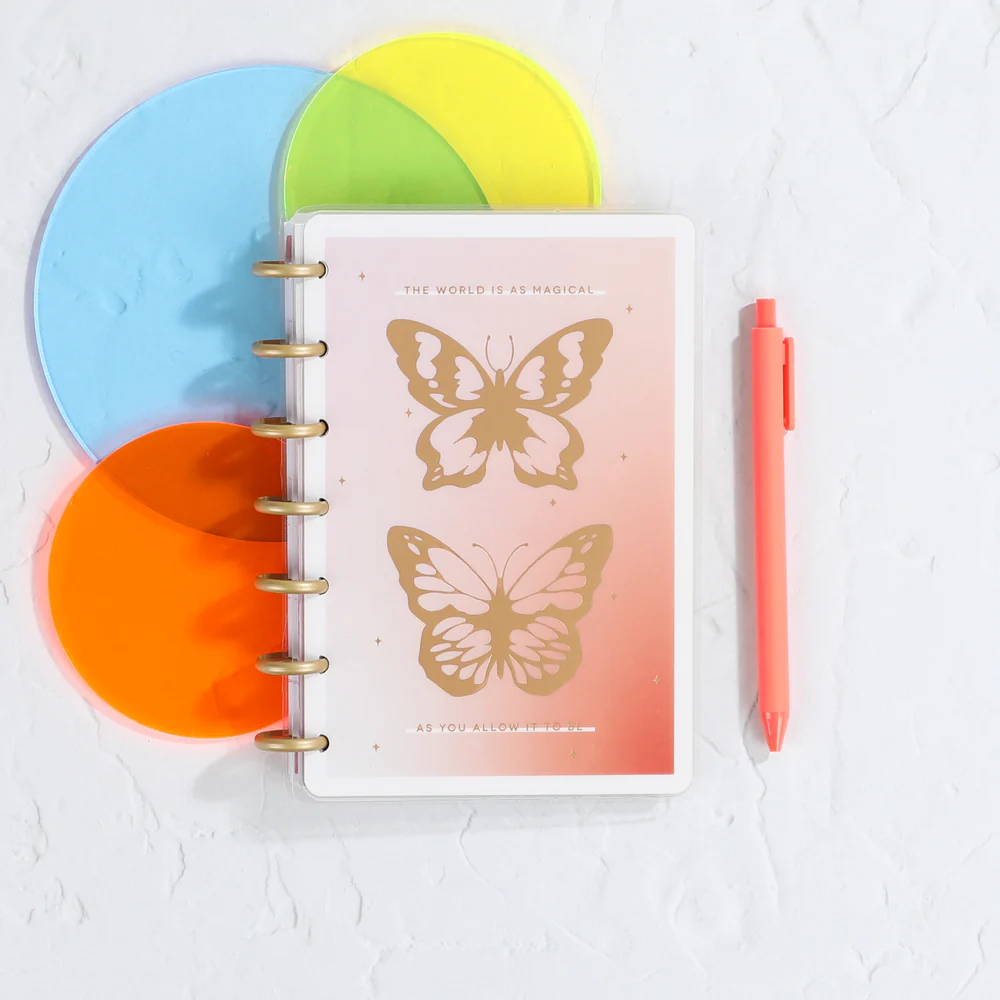 Butterfly Bliss - Dotted Lined Mini Notebook - 60 Sheets 4 Butterfly Bliss - Dotted Lined Mini Notebook - 60 Sheets