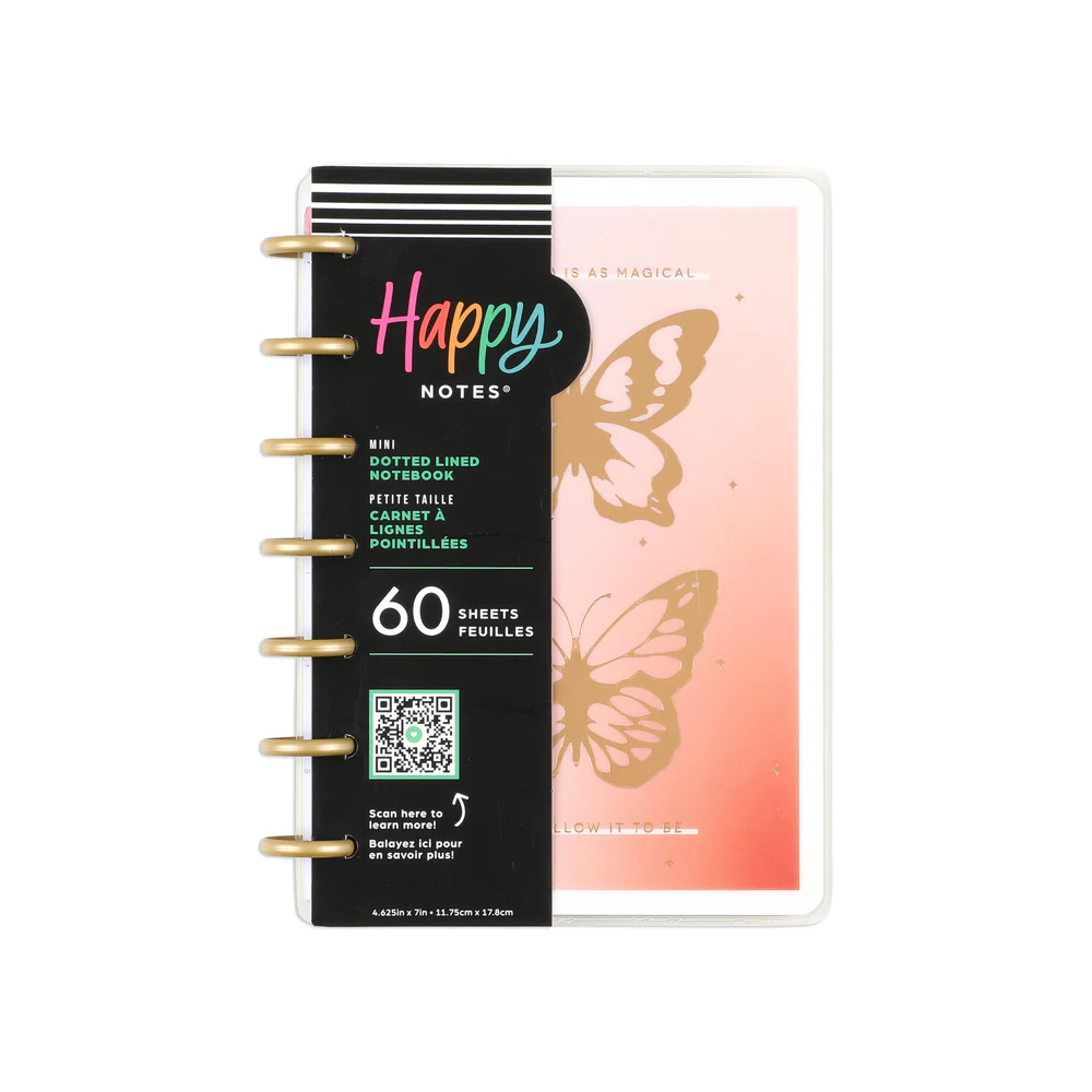 Butterfly Bliss - Dotted Lined Mini Notebook - 60 Sheets 9 Butterfly Bliss - Dotted Lined Mini Notebook - 60 Sheets