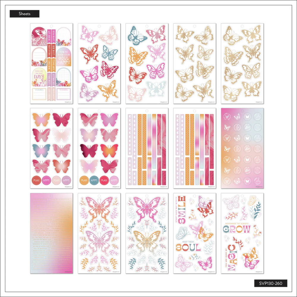 Butterfly Bliss - Value Pack Stickers 7 Butterfly Bliss - Value Pack Stickers