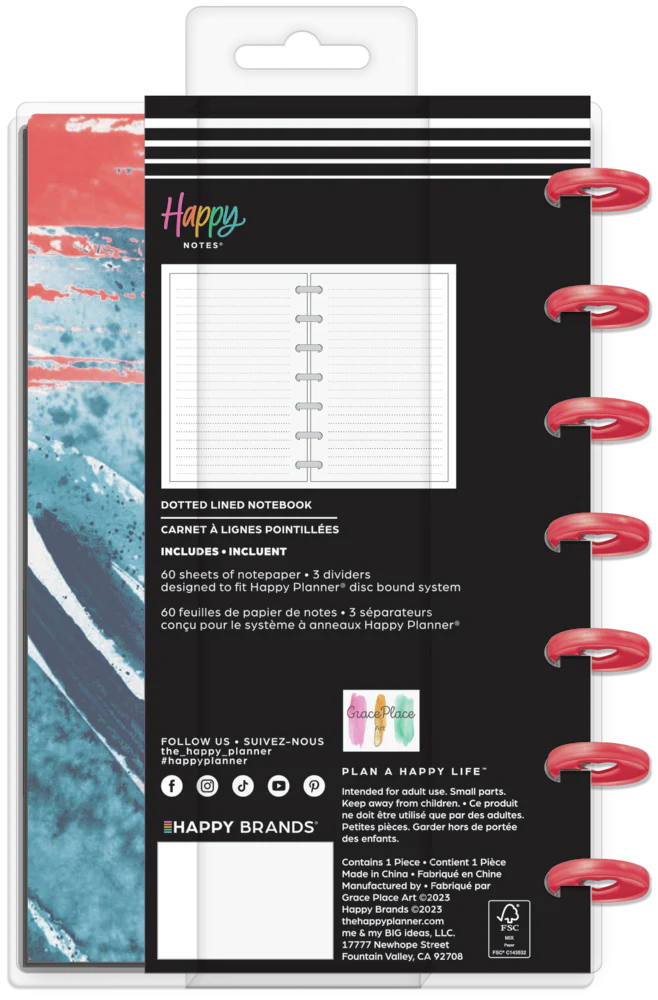 Happy Planner x GracePlace Effortless Grace - Dotted Lined Mini Notebook - 60 Sheets 9 Happy Planner x GracePlace Effortless Grace - Dotted Lined Mini Notebook - 60 Sheets