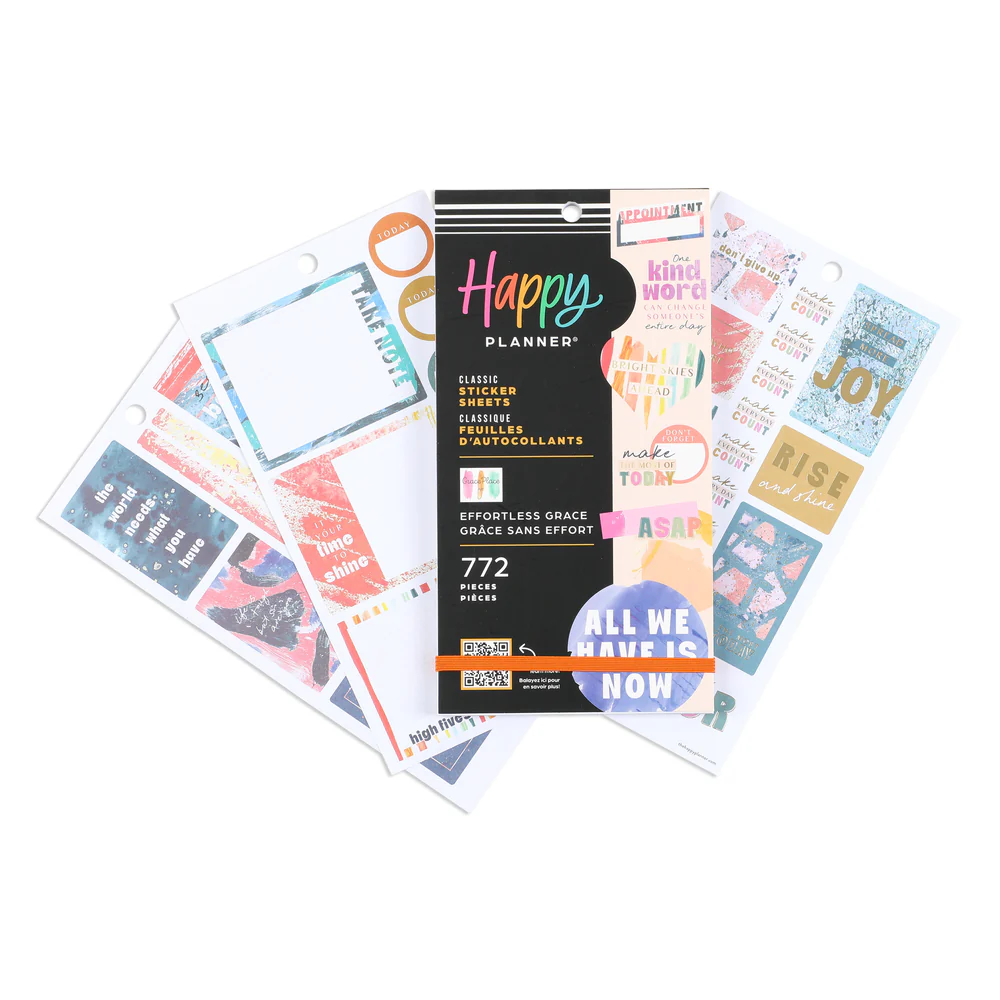 Happy Planner x GracePlace Effortless Grace - Value Pack Stickers