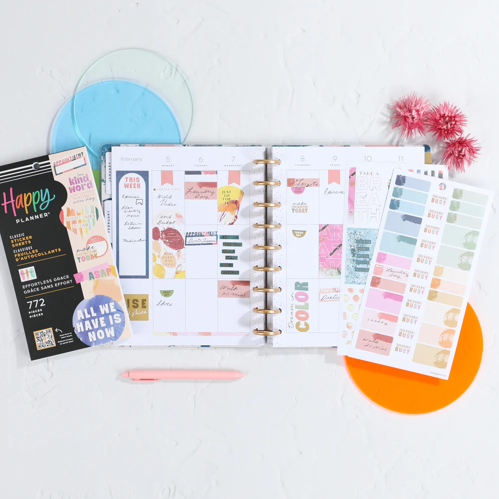 Happy Planner x GracePlace Effortless Grace - Value Pack Stickers
