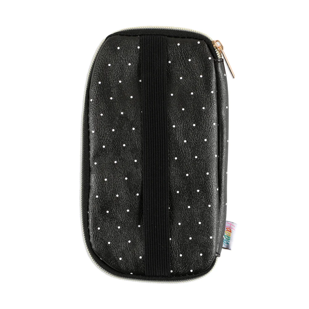 Polka Dot - Banded Accessory Zip Pouch 4 Polka Dot - Banded Accessory Zip Pouch