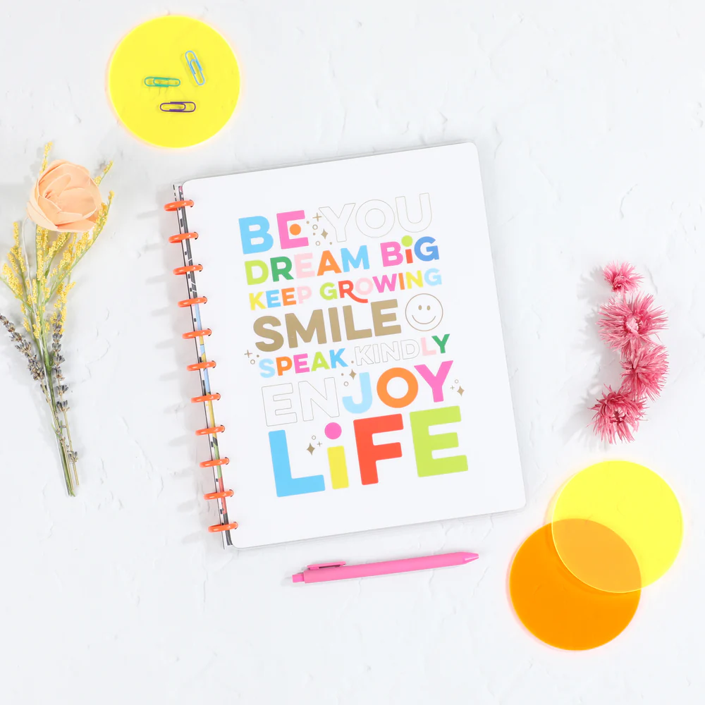 Joyful Expressions - Dotted Lined Big Notebook - 60 Sheets