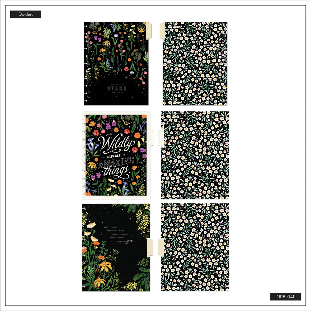 Moody Blooms - Dot Grid + Dotted Lined Checklist Big Notebook - 60 Sheets 6 Moody Blooms - Dot Grid + Dotted Lined Checklist Big Notebook - 60 Sheets