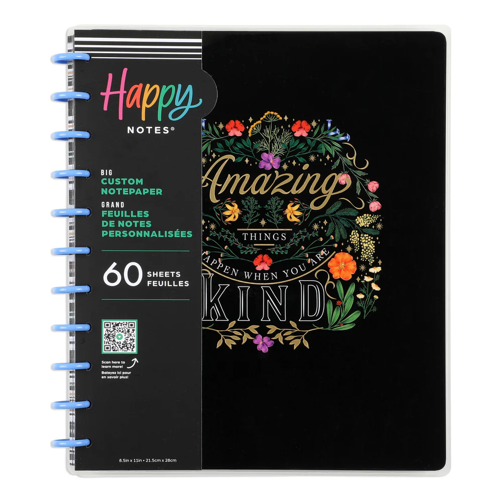 Moody Blooms - Dot Grid + Dotted Lined Checklist Big Notebook - 60 Sheets 8 Moody Blooms - Dot Grid + Dotted Lined Checklist Big Notebook - 60 Sheets