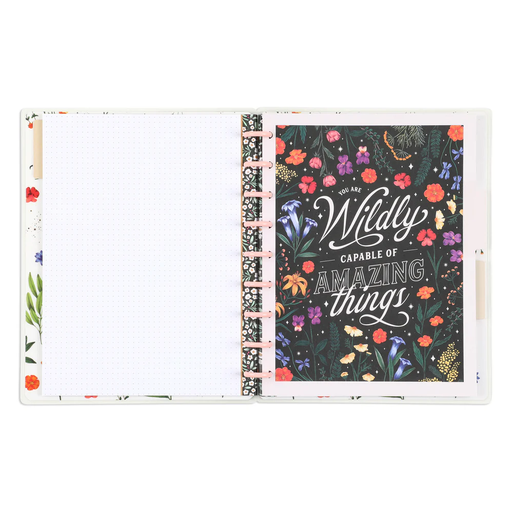 Moody Blooms - Dotted Lined Classic Notebook - 60 Sheets