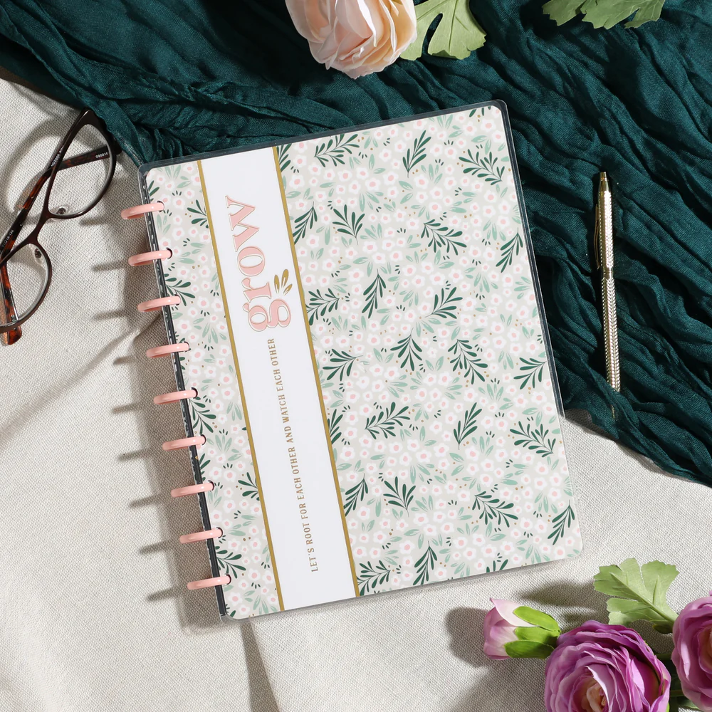 Moody Blooms - Dotted Lined Classic Notebook - 60 Sheets