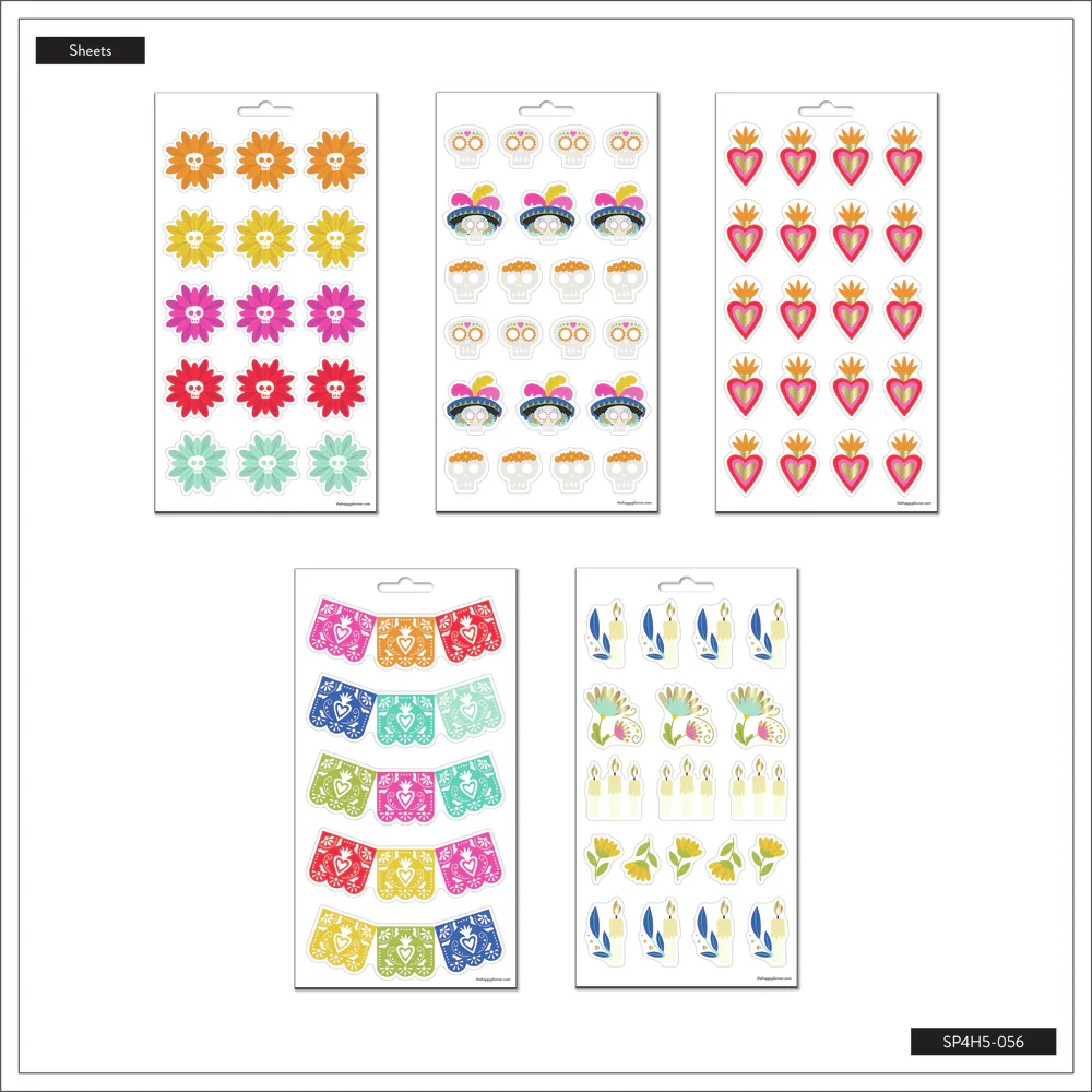 Día de los Muertos - 5 Sticker Sheets 5 Día de los Muertos - 5 Sticker Sheets