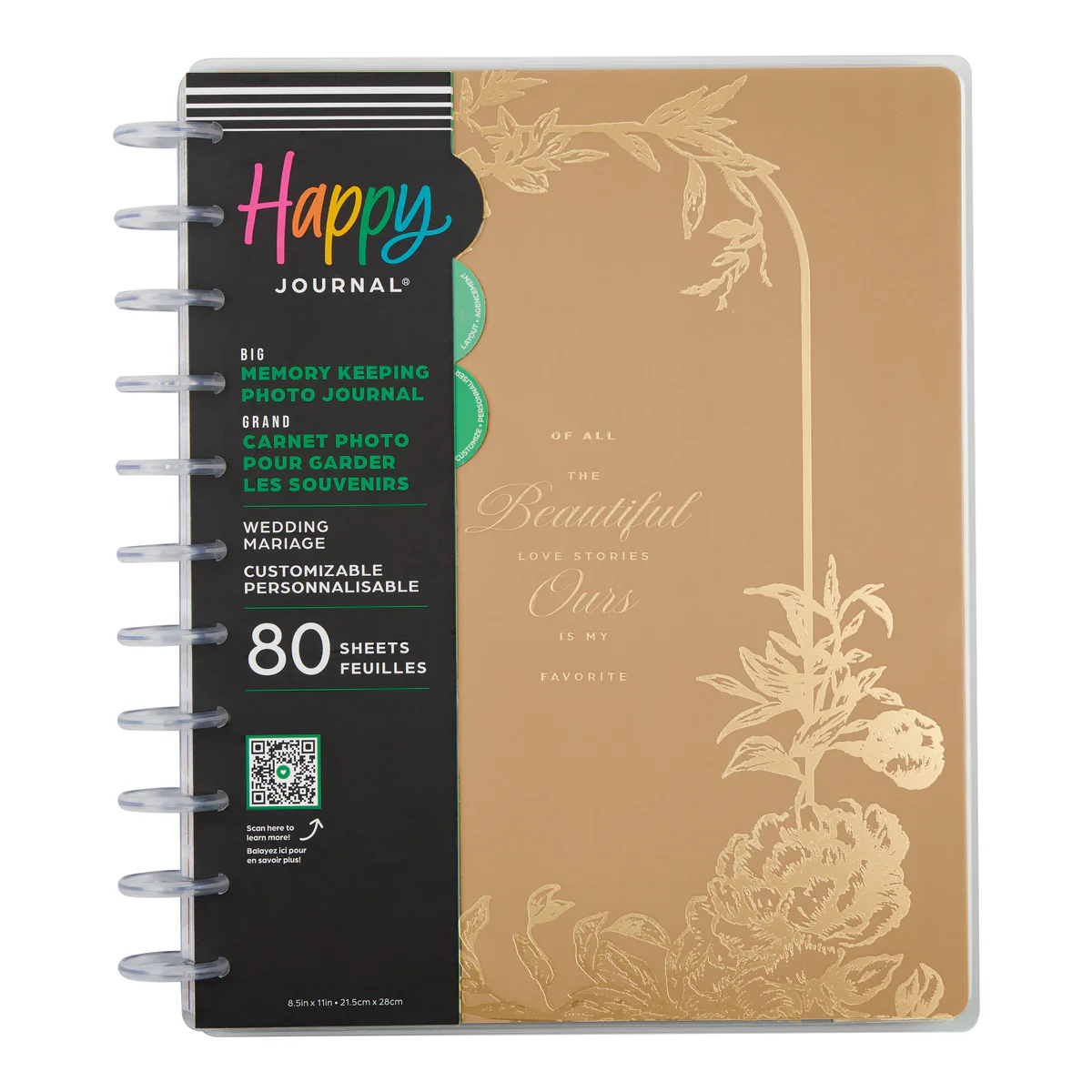 Love Blooms Wedding - Big Happy Memory Keeping Photo Journal - 80 Sheets 12 Love Blooms Wedding - Big Happy Memory Keeping Photo Journal - 80 Sheets