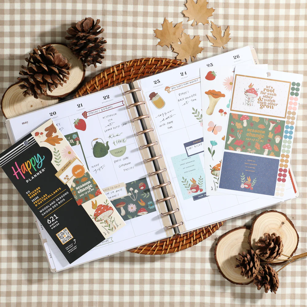 Woodland Seasons - Value Pack Stickers - Big - The Happy Planner