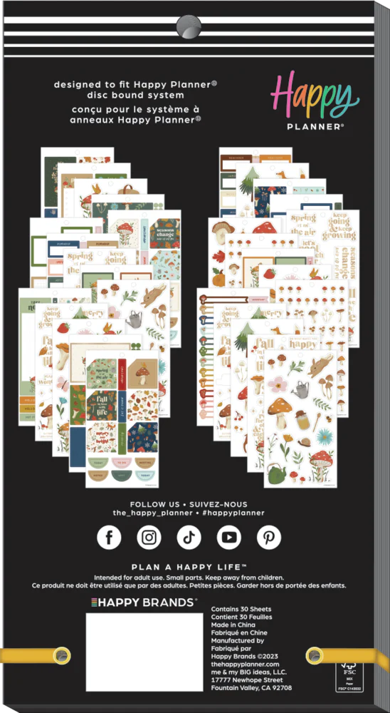 Woodland Seasons - Value Pack Stickers - Big - The Happy Planner