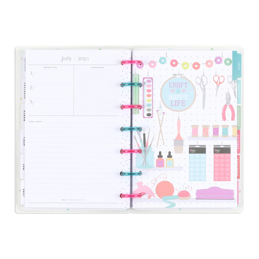 2024 Miss Maker Happy Planner - Mini Dashboard Layout - 12 Months