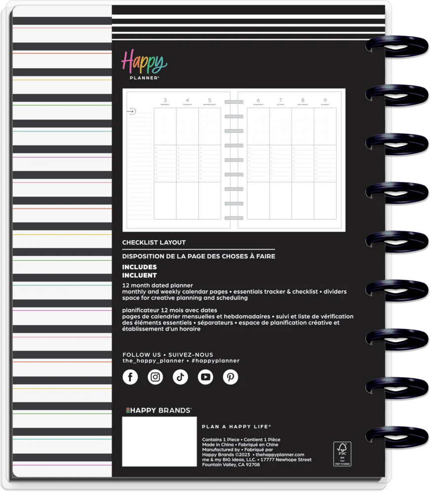 2024 Miss Maker Happy Planner - Classic Checklist Layout - 12 Months 13 2024 Miss Maker Happy Planner - Classic Checklist Layout - 12 Months
