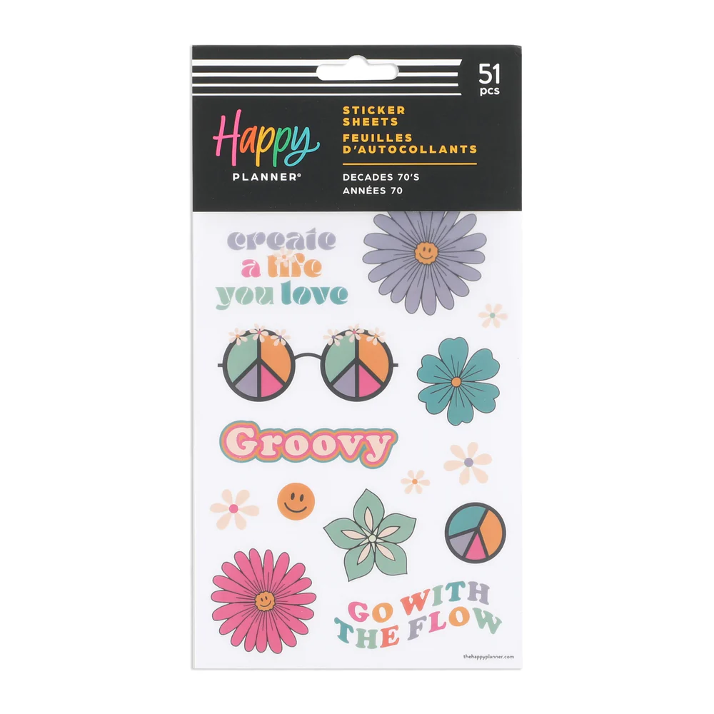 Decades 70s - 5 Sticker Sheets