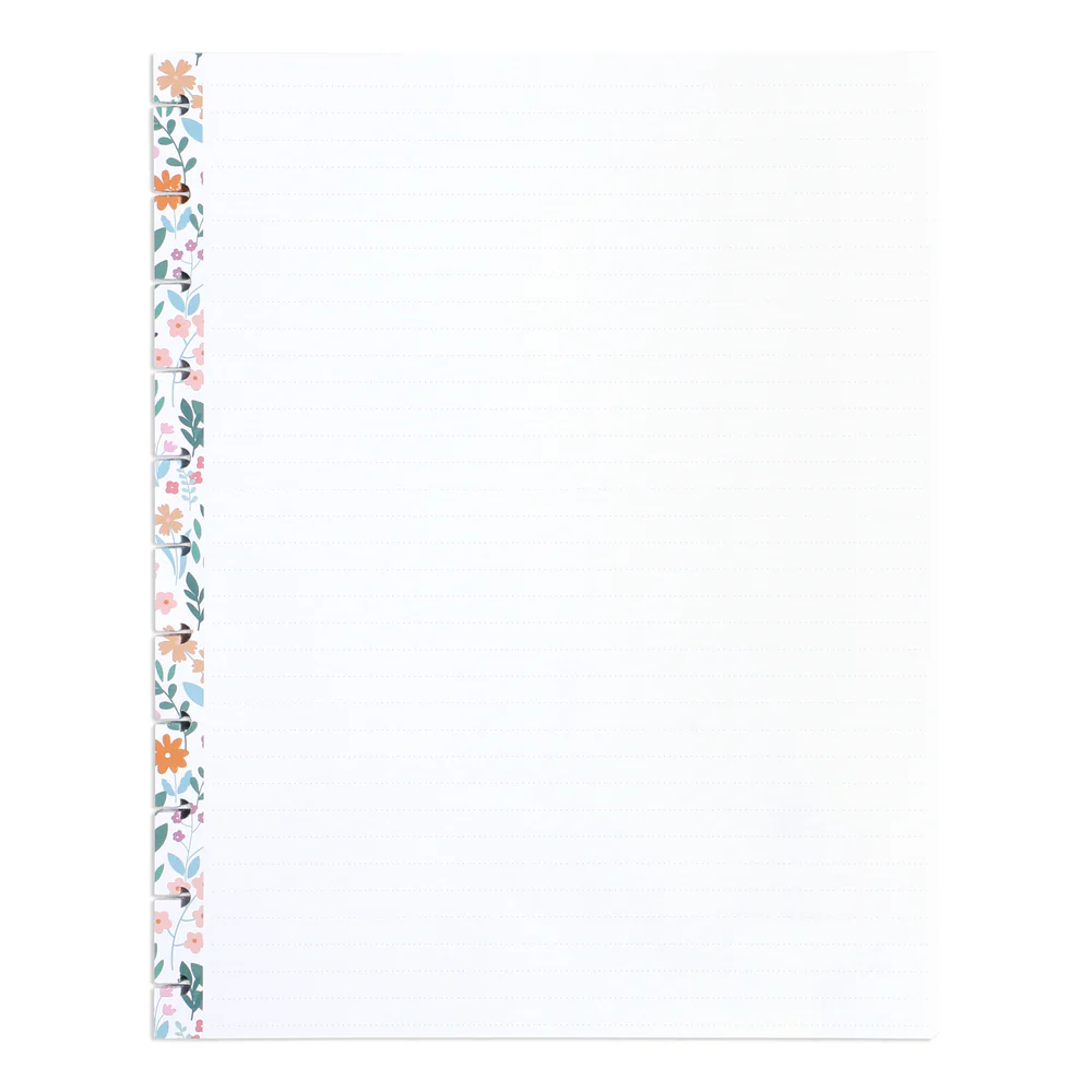 Cottagecore Florals - Dotted Lined Big Filler Paper - 40 Sheets
