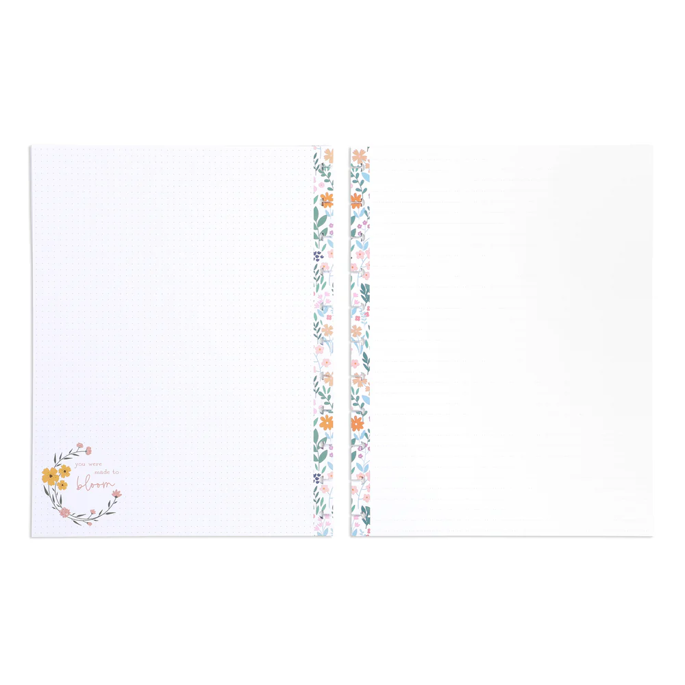 Cottagecore Florals - Dotted Lined Big Filler Paper - 40 Sheets 3 Cottagecore Florals - Dotted Lined Big Filler Paper - 40 Sheets