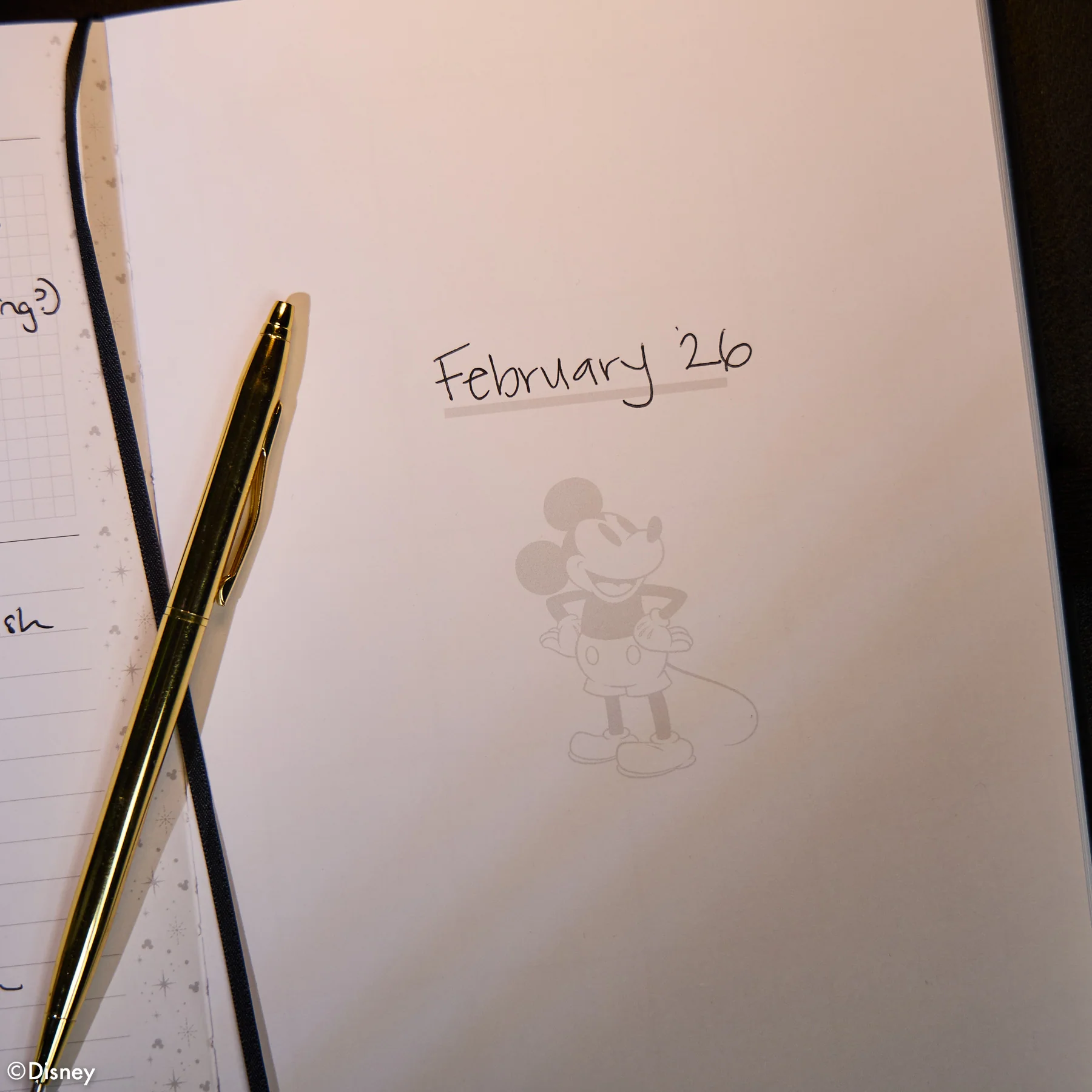 Undated Premium Obsidian Disney Mickey Mouse Book Bound Planner - Small Vertical Layout - 12 Months 5 Undated Premium Obsidian Disney Mickey Mouse Book Bound Planner - Small Vertical Layout - 12 Months