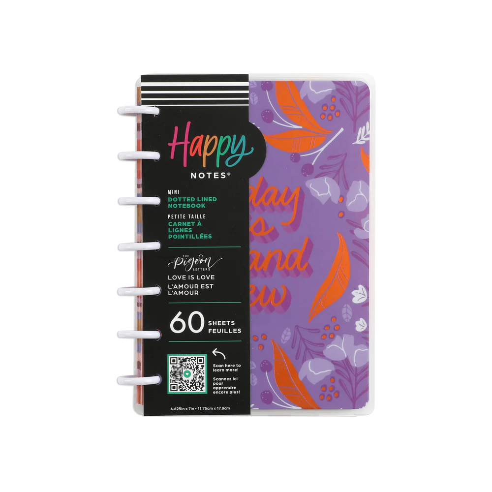Love is Love Happy Planner x The Pigeon Letters - Dotted Lined Mini Notebook - 60 Sheets 9 Love is Love Happy Planner x The Pigeon Letters - Dotted Lined Mini Notebook - 60 Sheets