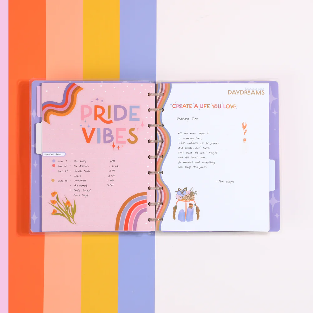 Love is Love Happy Planner x The Pigeon Letters - Dotted Lined Classic Notebook - 60 Sheets