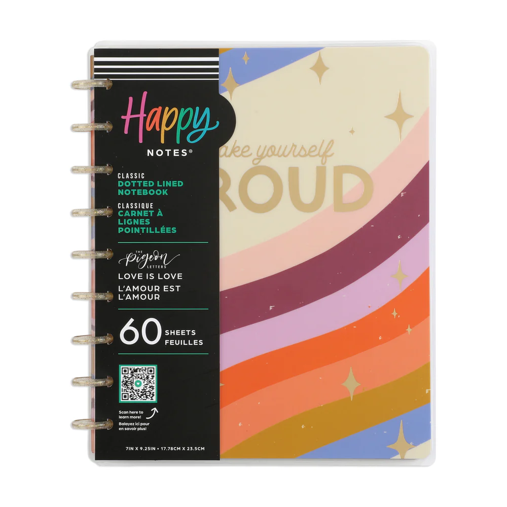 Love is Love Happy Planner x The Pigeon Letters - Dotted Lined Classic Notebook - 60 Sheets 8 Love is Love Happy Planner x The Pigeon Letters - Dotted Lined Classic Notebook - 60 Sheets
