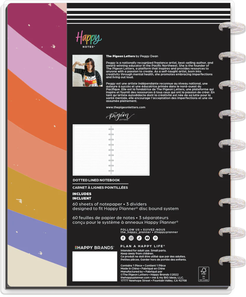 Love is Love Happy Planner x The Pigeon Letters - Dotted Lined Classic Notebook - 60 Sheets 9 Love is Love Happy Planner x The Pigeon Letters - Dotted Lined Classic Notebook - 60 Sheets