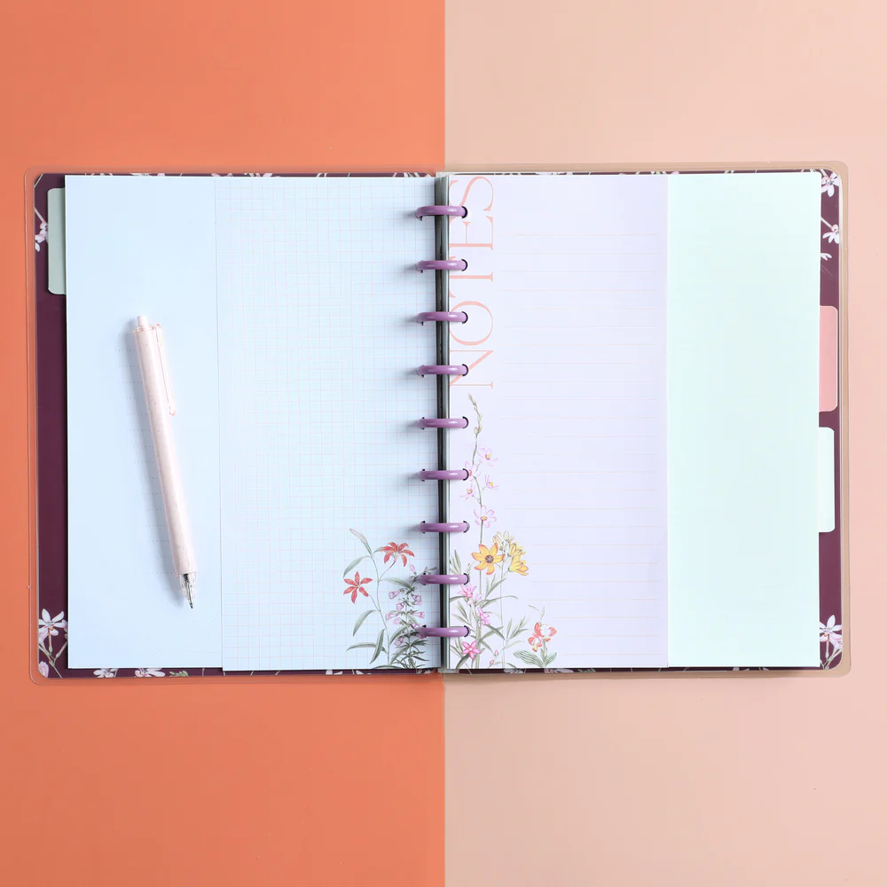 Spring Botanicals Bundle - Notebook + Accessories + Stickers 9 Spring Botanicals Bundle - Notebook + Accessories + Stickers