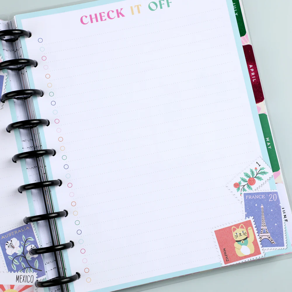 Happy Planner x Tània Garcia Bright Travels - Bullet List Classic Filler Paper - 40 Sheets 3 Happy Planner x Tània Garcia Bright Travels - Bullet List Classic Filler Paper - 40 Sheets