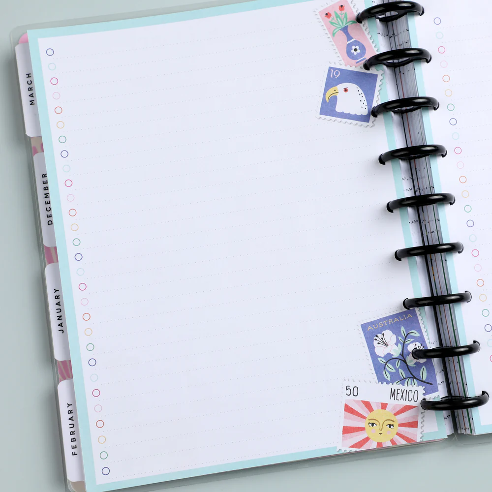 Happy Planner x Tània Garcia Bright Travels - Bullet List Classic Filler Paper - 40 Sheets 4 Happy Planner x Tània Garcia Bright Travels - Bullet List Classic Filler Paper - 40 Sheets