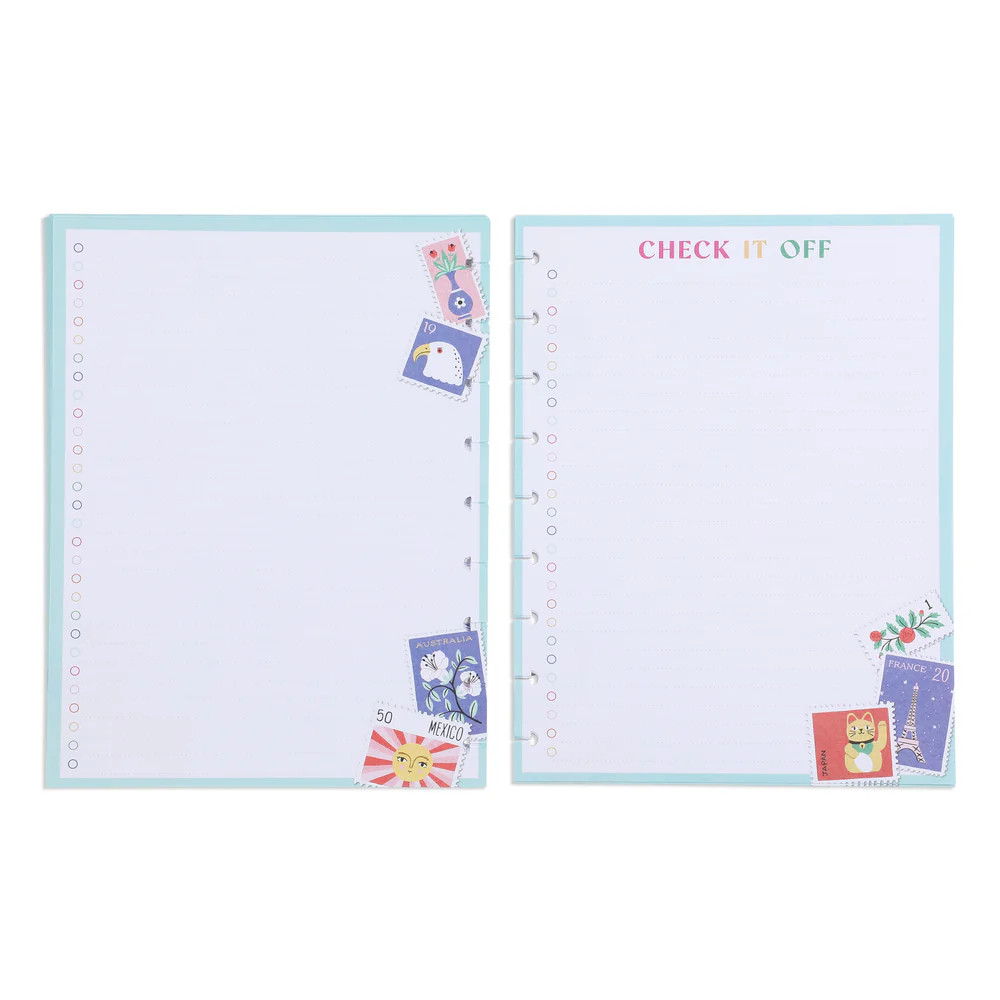 Happy Planner x Tània Garcia Bright Travels - Bullet List Classic Filler Paper - 40 Sheets 5 Happy Planner x Tània Garcia Bright Travels - Bullet List Classic Filler Paper - 40 Sheets